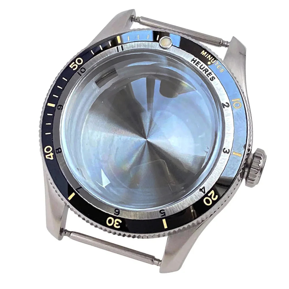 Serica Diver Case 20bar Diving Steel Watch Case for NH34 NH35 NH36 NH37 NH70 NH72 ETA2824 PT5000 Bow Sapphire Glass 120click Bezel Ceramic Insert