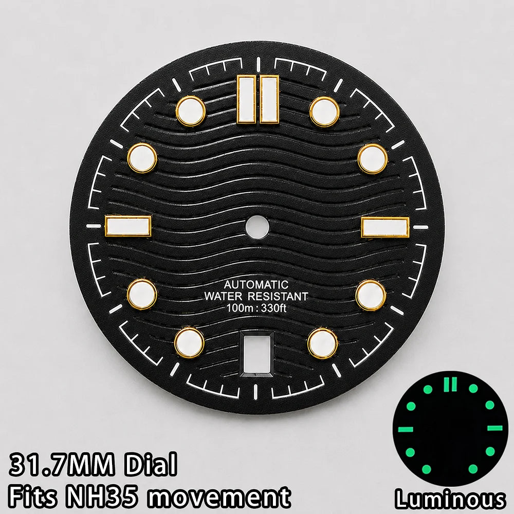 42mm NEW Seamaster Case with 31.5mm Dial 38mm bezel insert Fits NH35 movement Sapphire Stainless steel 10bar