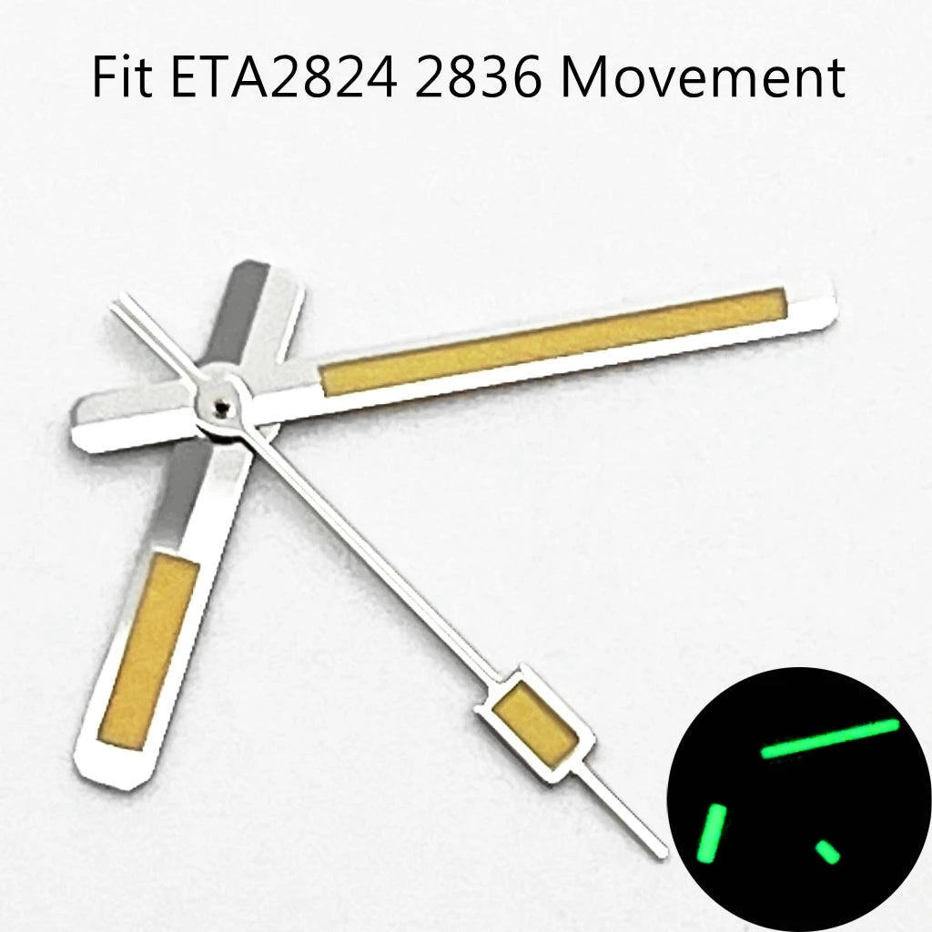 NH35 Luminous Watch Hands Fit NH35 NH36 PT5000 ETA2836 2824 DG2813 3804 Miyota8215 8205 821A Movement Watch Accessories