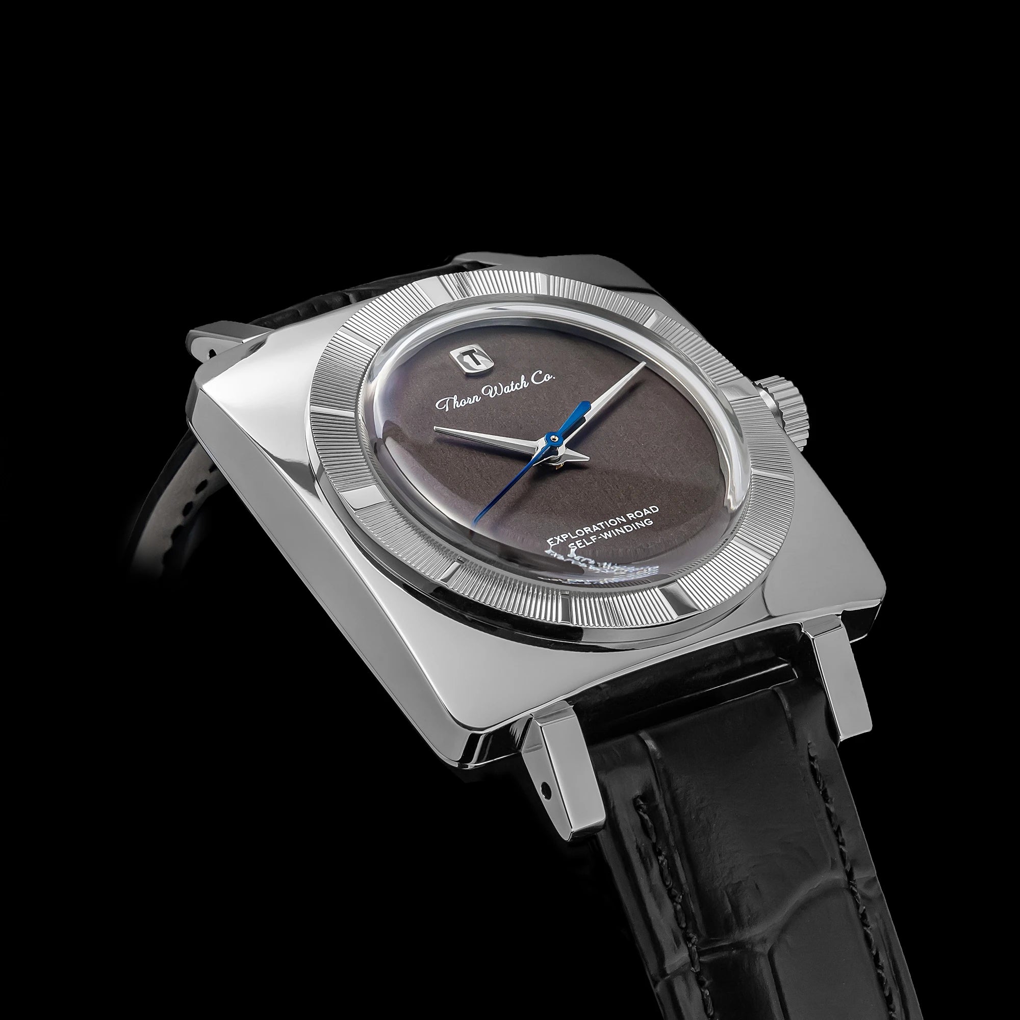 THORN T016 Square Watch 34MM PT5000 Dress Sapphire Pot lid Bubble Mirror 5ATM Fashion