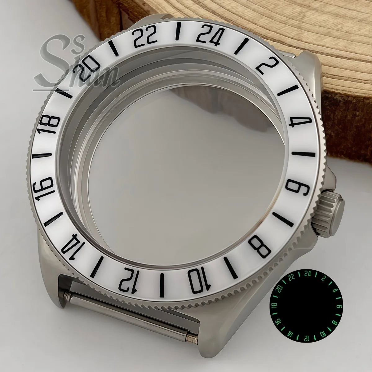 40mm tactics frog FX diving watch case dome sapphire luminous bezel NH34A NH35A ETA2824 PT5000 movement parts