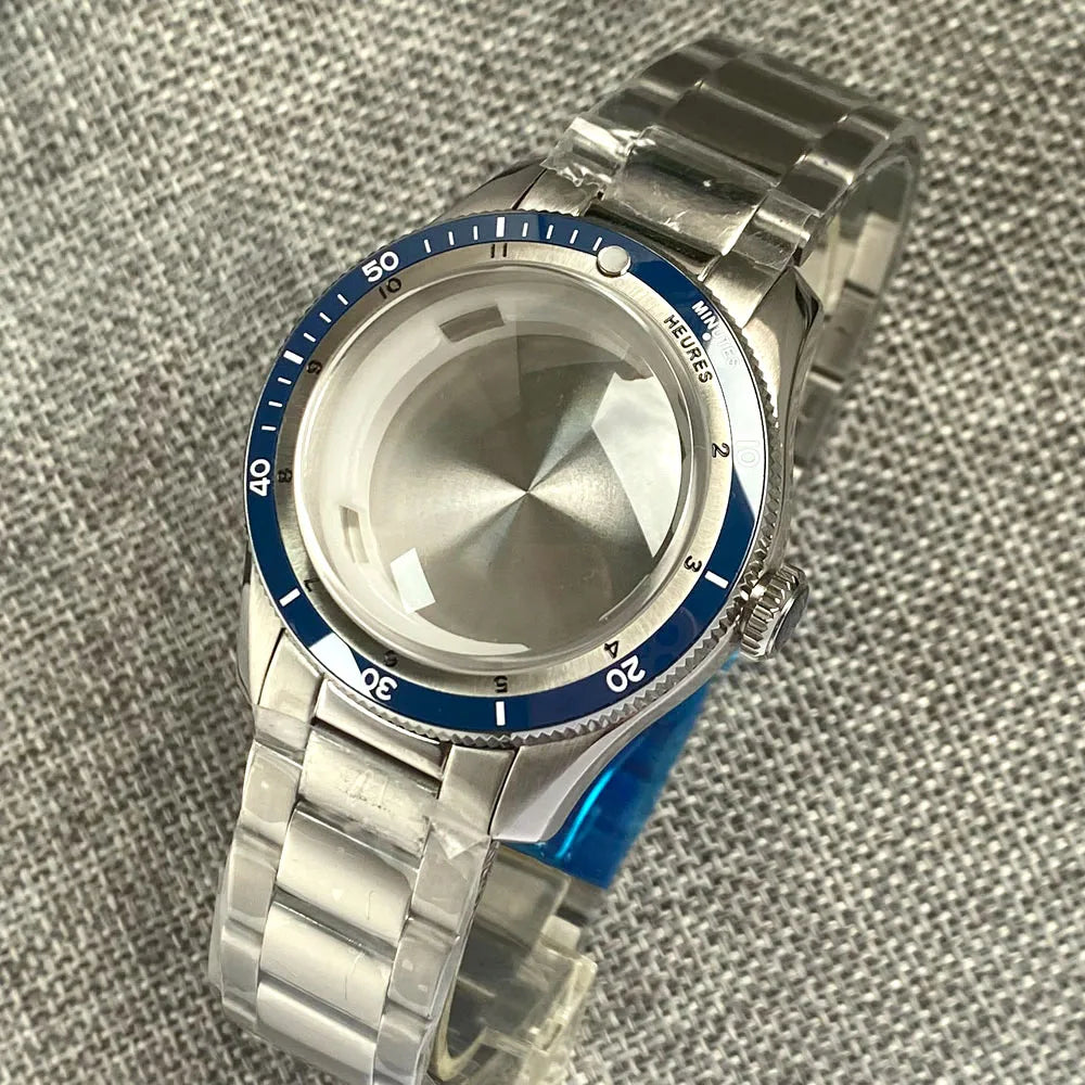 Serica Diver Case 20bar Diving Steel Watch Case for NH34 NH35 NH36 NH37 NH70 NH72 ETA2824 PT5000 Bow Sapphire Glass 120click Bezel Ceramic Insert