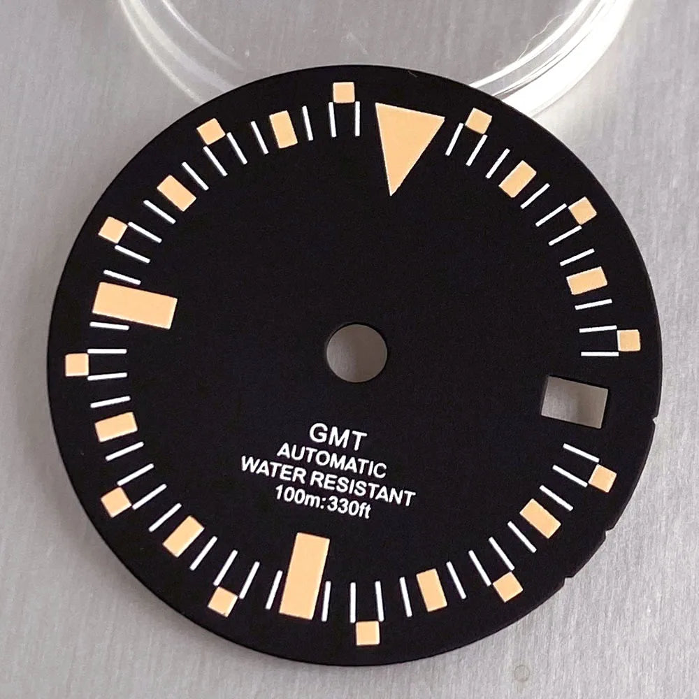 29mm NH34 GMT watch dial Vintage Orange MarksMod Watch Accessories Fit NH34 NH34A Movement Watch Parts Tool Set