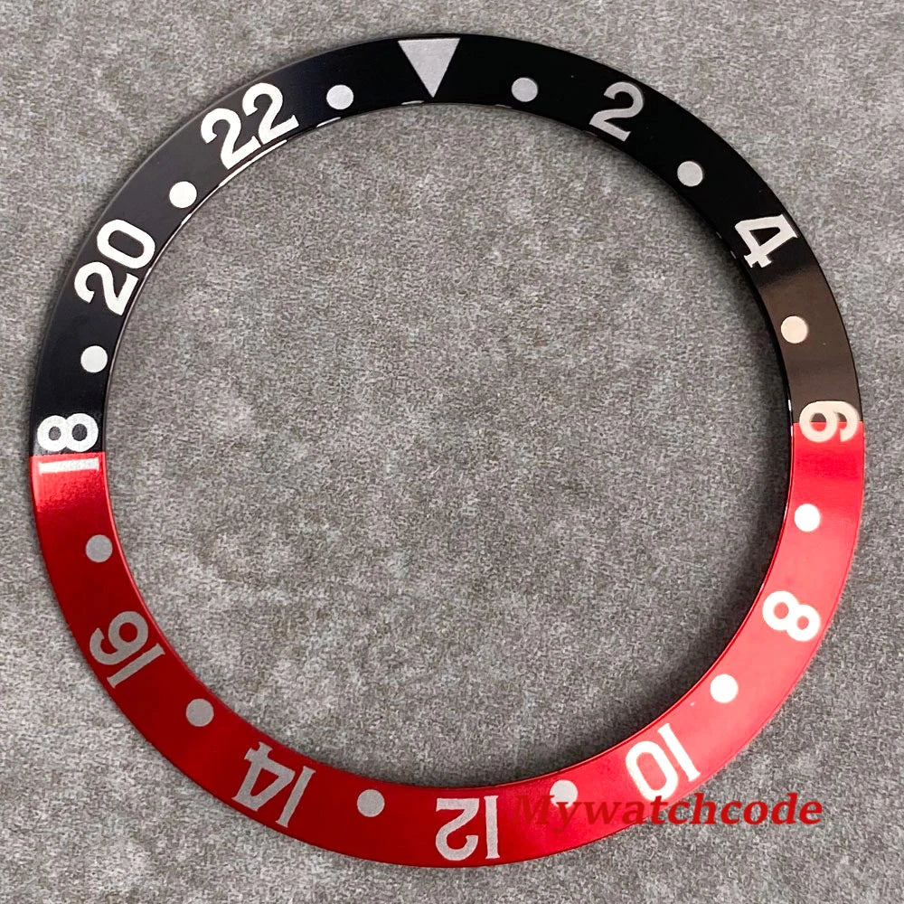 38mm x 30.5mm Black Red Purple Bezel Insert Replacement Part For 40mm GMT SUB SKX 007 Mens Watch Accessories Case Ring