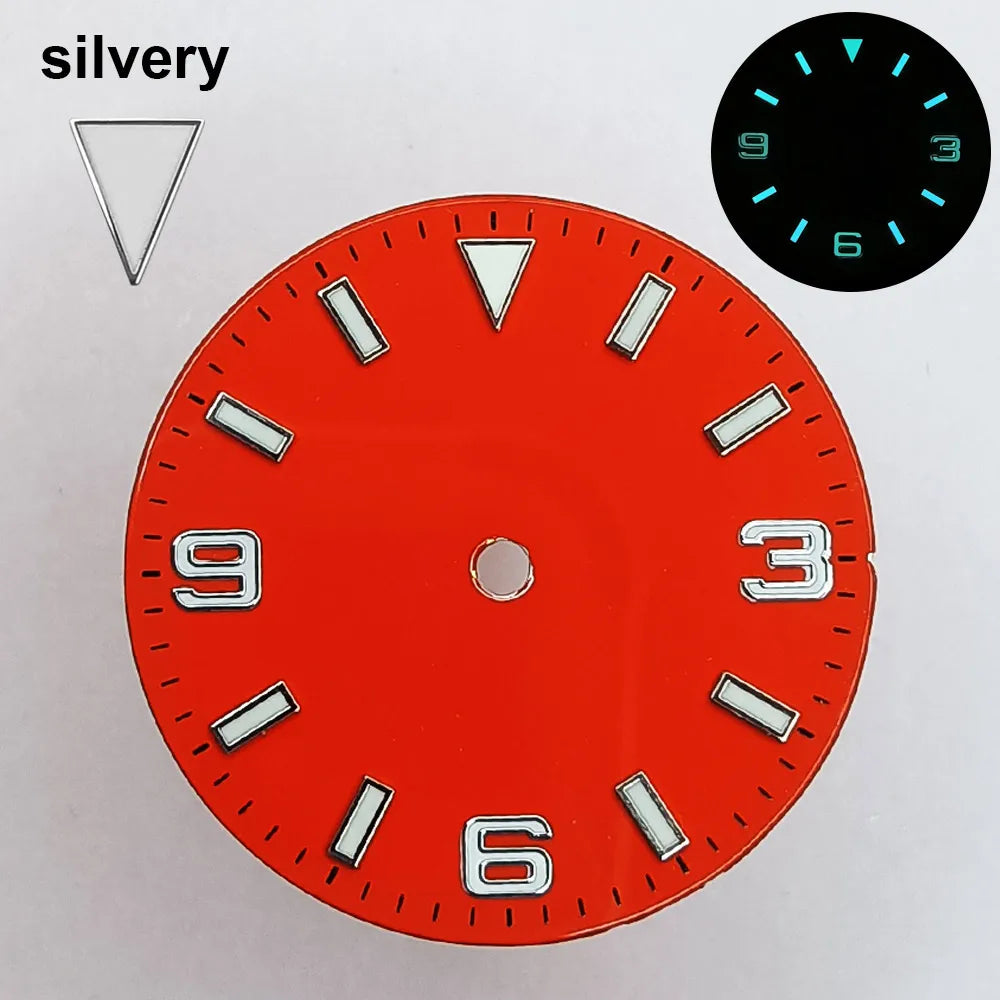 151 type of dials Submariner 28.5mm dial with calendar window suitable for NH35 movement luminous dial can support DIY dial customization name/logo