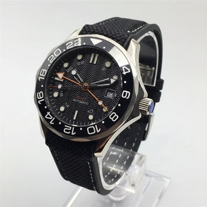 BLIGER 41mm NH34 GMT Automatic Blue Ceramic Bezel Sapphire Glass Black - Tandorio Watches