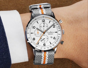 CADISEN C7067 Chronograph MIYOTA 0S10 Quartz Watch AR Mirror 5bar - Tandorio Watches