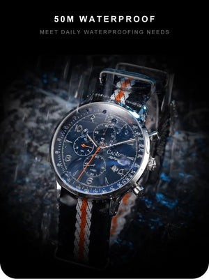 CADISEN C7067 Chronograph MIYOTA 0S10 Quartz Watch AR Mirror 5bar - Tandorio Watches