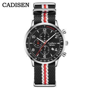 CADISEN C7067 Chronograph MIYOTA 0S10 Quartz Watch AR Mirror 5bar - Tandorio Watches