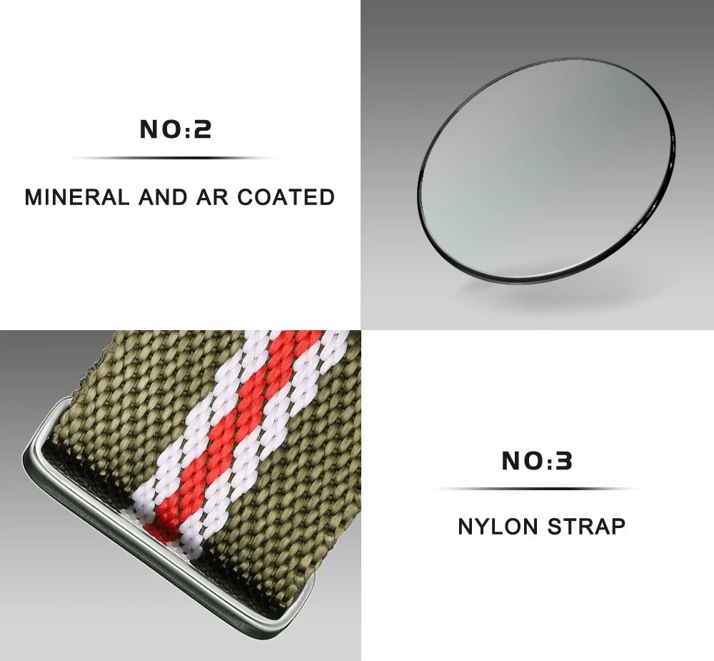 CADISEN C7067 Chronograph MIYOTA 0S10 Quartz Watch AR Mirror 5bar - Tandorio Watches