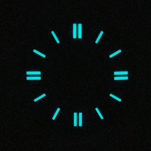 Double bar 28.5mm Watch Dials for NH35A NH38 Movement No Date with BGW9 Lume NH35 Dial Green Orange Blue PzpNqzZr - Tandorio Watches