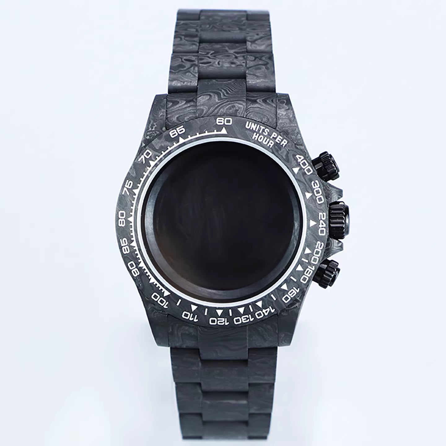 Carbon Fiber Case for VK63 Movement Sapphire Glass 38MM Daytona Mod VK63 VK64 Quartz 4130 AUtomatic