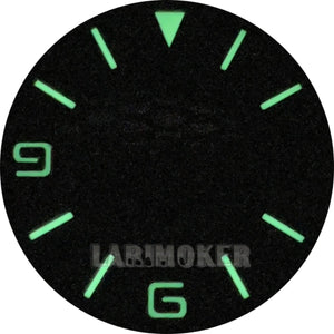 honeycomb texture watch dial is 29mm green luminous suitable for replacing parts of NH35 and NH36 movements - Tandorio Watches