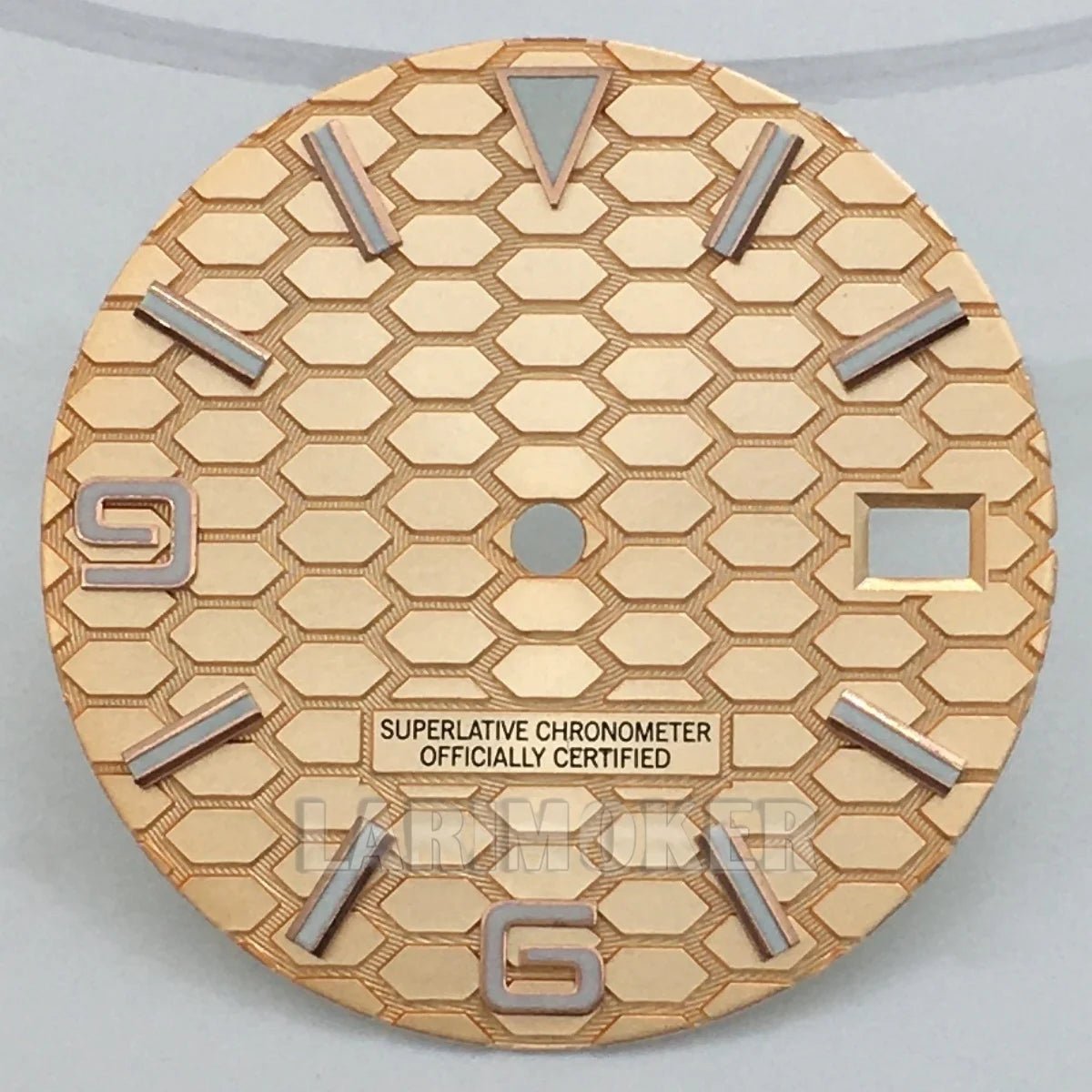 honeycomb texture watch dial is 29mm green luminous suitable for replacing parts of NH35 and NH36 movements - Tandorio Watches