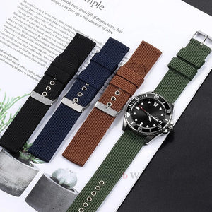 Nylon Canvas Watch Band 16mm 18mm 20mm 22mm Woven Soft Belt Universal Bracelet for Men Women Sport Quick Release Wrist Band - Tandorio Watches
