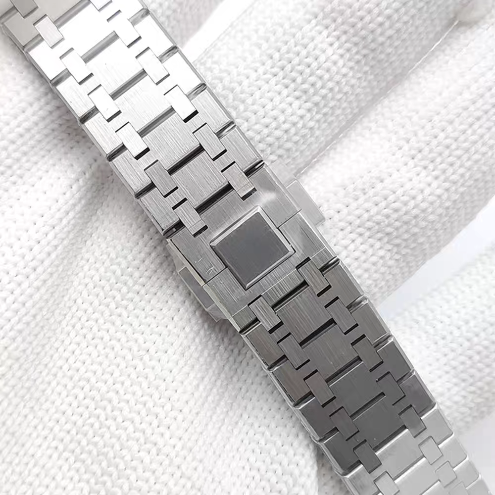 316L Steel 41mm VK63 Silver Engineer Watch Case Sapphire Glass Sapphire Glass Fit VK63 Quartz Movement Watch Accessories