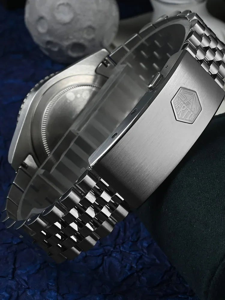 San Martin Diver SN0133 40mm NH35 Automatic AR Sapphire Bezel J - type Bracelet Waterproof 200m Swiss Lume - Tandorio Watches