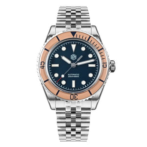 San Martin Diver SN0133 40mm NH35 Automatic AR Sapphire Bezel J - type Bracelet Waterproof 200m Swiss Lume - Tandorio Watches