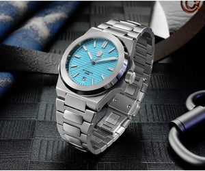 San Martin SN0076 42mm PT5000 Sw200 Automatic Dress Watch 20bar AR Sapphire BGW9 Lume - Tandorio Watches