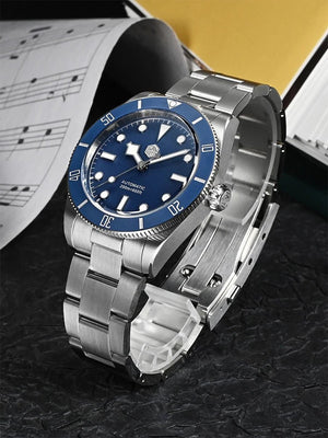 San Martin SN0138G New 37mm BB54 Vintage Diver Watch NH35 Automatic AR Sapphire C3 Luminous 20Bar - Tandorio Watches