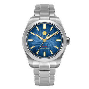 San Martin SN0144 Dress Watch 2025 Guilloche Dial Snake Year Limited 39mm Miyota 90S5 Automatic Clear Caseback Ar Sapphire Swiss Lume - Tandorio Watches