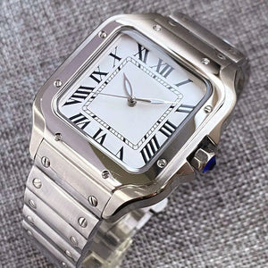 Square Watch Tandorio TD303S 38mm NH35A Automatic Roman Number Glass Back 5bar Sapphire - Tandorio Watches