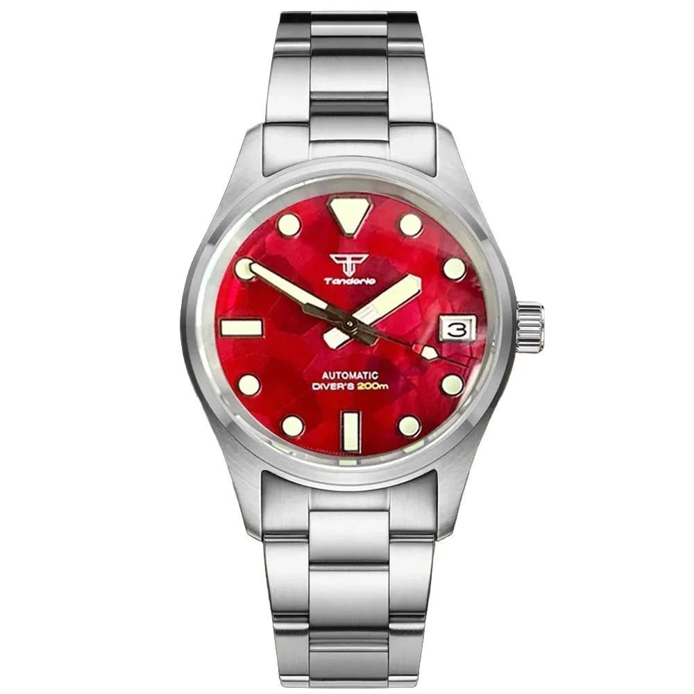 Tandorio 36mm Pilot Field watch NH35 Mechanical Sapphire Crystal