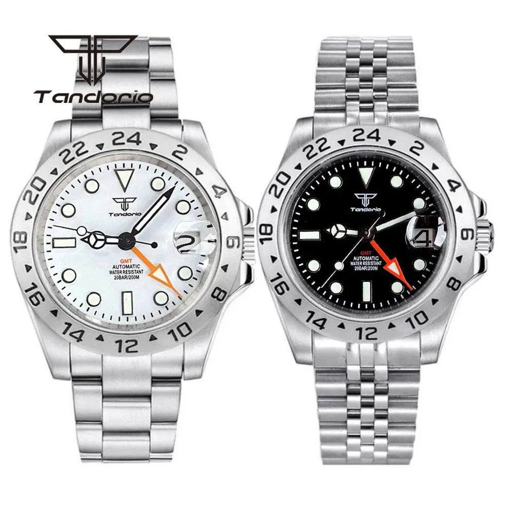 Tandorio TD051 39mm NH34A GMT Watch 10bar Diver Sapphire Crystal Tandorio TD051 39mm NH34A GMT Watch 10bar Diver Sapphire Crystal