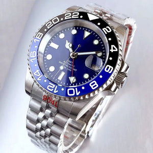 Tandorio GMT Watch TD258B Luminous 40mm NH34A Automatic 20BAR Sapphire - Tandorio Watches