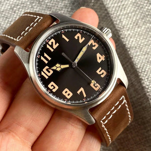 Tandorio NH35A 200m Waterproof Vintage Pilot 39mm Sapphire TD023 - Tandorio Watches
