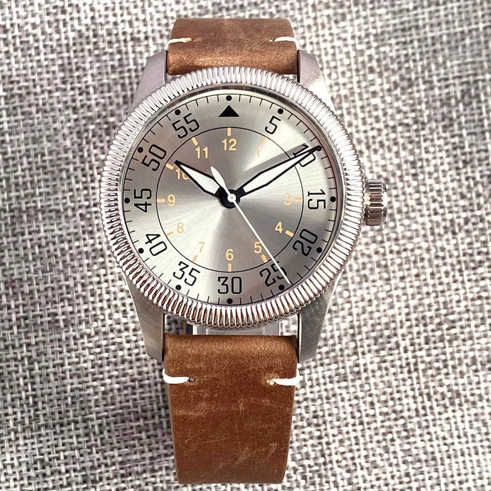 Tandorio Seiko NH35 Automatic 39mm Pilot Military 20Bar Sapphire TD016 - Tandorio Watches