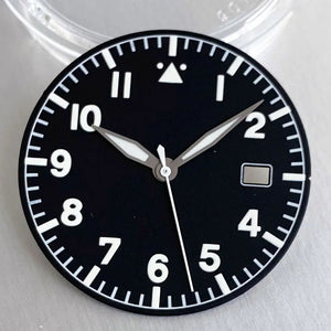 Ti - 2 Titanium Pilot Watch Case Aviator Watch Case 39mm for NH35 NH36 NH38 PT5000 ETA2824 SW200 Movement Sapphire 200M Waterproof - Tandorio Watches