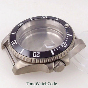 Titanium Watch Case 40mm Sub Diver 200m Waterproof Fit for NH35 NH36 ETA2824 PT5000 Antiallergry Sapphire Crystal Screw - in Crown - Tandorio Watches