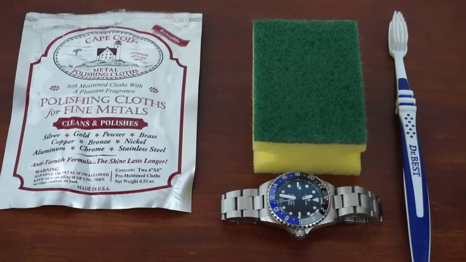 Cod Rag Watch Cleaner How to Remove Scratches from a Watch (Brush & Polish with Cape Cod Cle ...