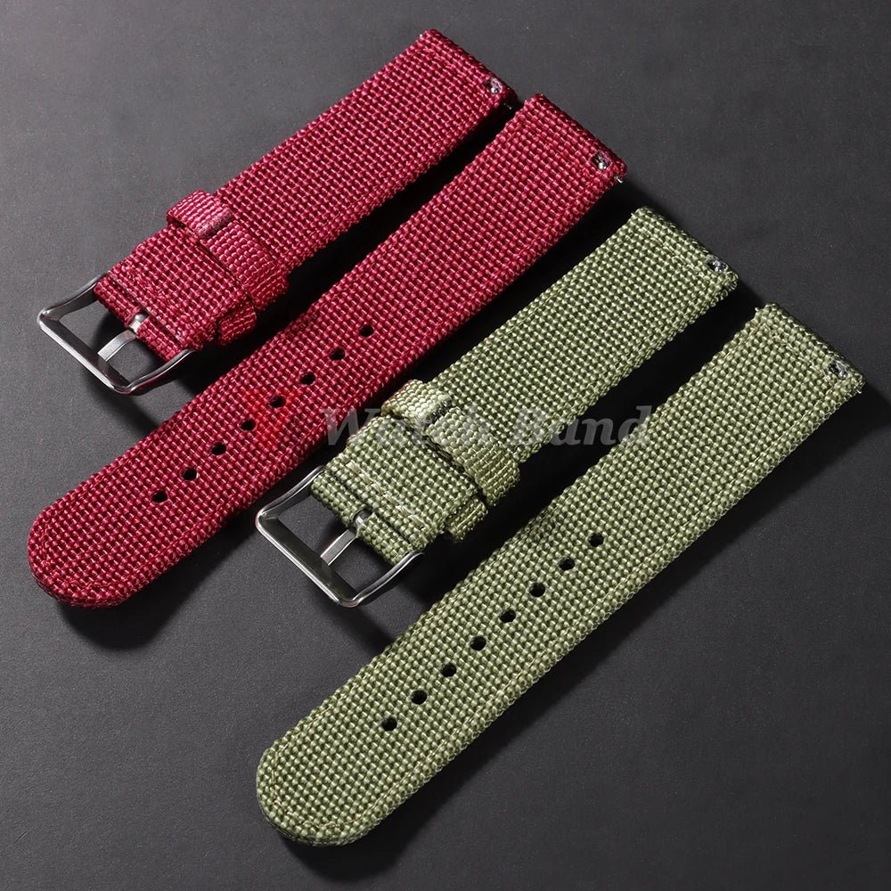 18/20/22/24mm Nylon Watch Band for Seiko Army Military Canvas Woven Nylon Strap Quick Release Wristband Men's Sport Watch Bands - Tandorio Watches