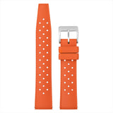 Hole air Fluoro Rubber FKM Watch Strap 20mm Ventilated watch band