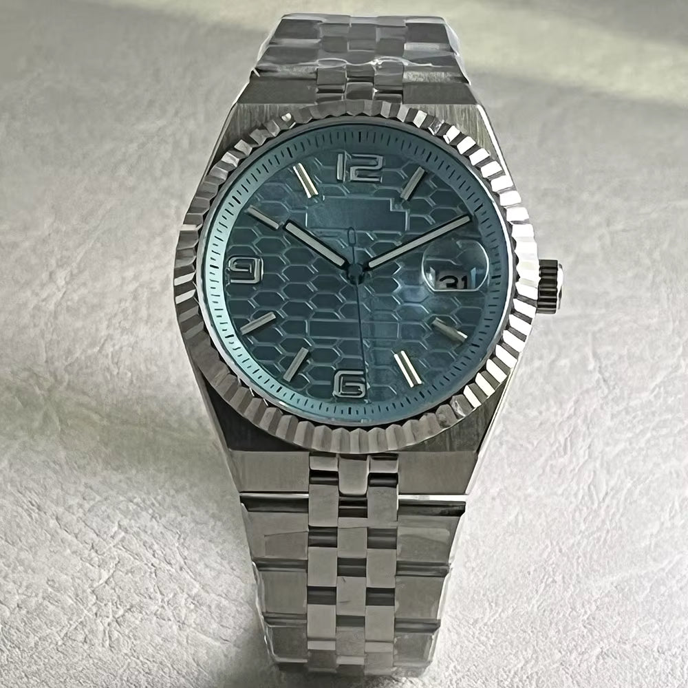 Fluted Case Watch 40mm NH35 Automatic 40mm Sapphire luminous Dress watch DateJust