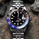 Tandorio GMT Watch TD258B Luminous 40mm NH34A Automatic 20BAR  Sapphire