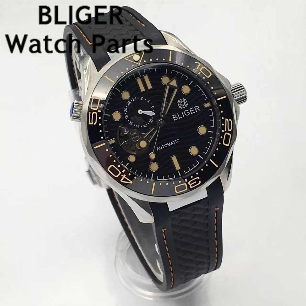 NH39A 41mm Bliger Seamaster Skeleton Sapphire Glass 3ATM TD266