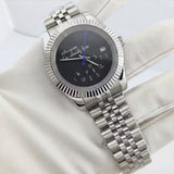 DateJust  NH35 watch "Who Cares I'm already Late" dial customized logo 39mm/36mm  Glass Back Sapphire 10bar