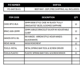 Po-040726-01 Watch parts