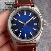 Tandorio Titanium Watch 36mm Pilot NH35/PT5000 Automatic Sapphire 20bar TD127