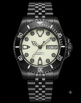 36mm Diver day date TMI NH36 Automatic movement Sapphire 10ATM Full Lume Customizable