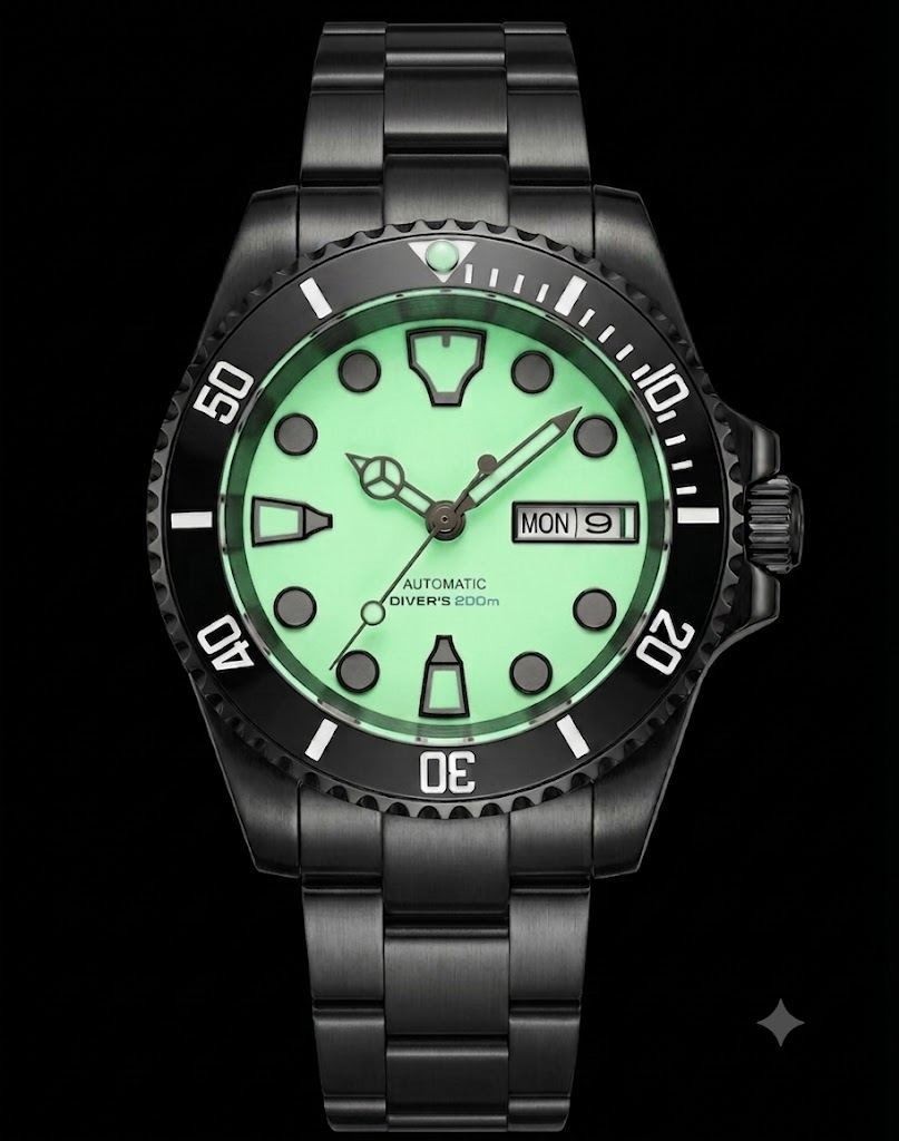 36mm Diver day date TMI NH36 Automatic movement Sapphire 10ATM 36mm Diver day date TMI NH36 Automatic movement Sapphire 10ATM