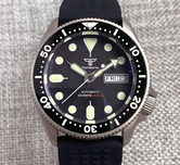 Titanium watch Tandorio SKX013 37mm Mod  200m Diving NH35 sapphire TD227