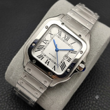 33mm Santos Watch Case For Women Small Size NH05 AUTOMATIC Stainless Steel Square Sapphire 5Bar