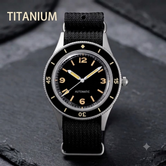 Titanium Fifty Fathoms Mod 40mm Double Domed Sapphire Miyota 8215 Automatic 20ATM Diver