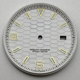 33.8mm NH35 Dial S Logo Gold Sterile Honeycomb Dial Suitable For NH35/NH36 Automatic Movement Vertical Lines Watch Accessories - Tandorio Watches