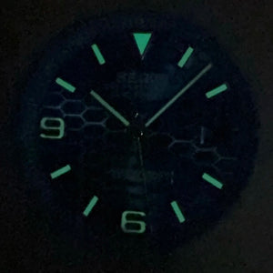 33.8mm NH35 Dial S Logo Gold Sterile Honeycomb Dial Suitable For NH35/NH36 Automatic Movement Vertical Lines Watch Accessories - Tandorio Watches