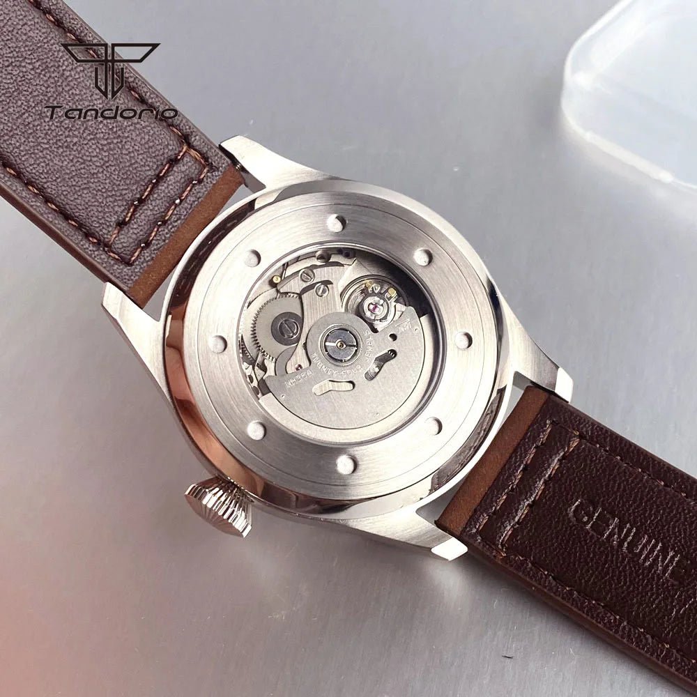 43mm Tandorio Big Pilot Watch TD144B NH35 PT5000 Automatic 20BAR Sapphire Luminous - Tandorio Watches